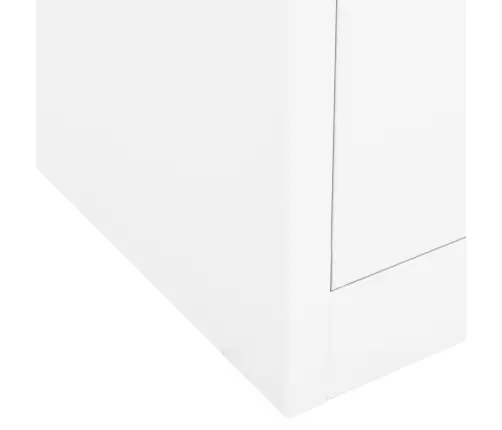 Biroja Skapis, 90X40X102 Cm, Balts, Tērauds Vidaxl