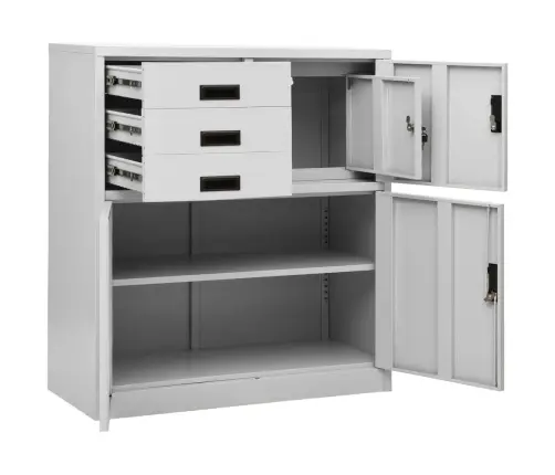 Biuro Spintelė, Šviesiai Pilkos Spalvos, 90X40X102cm Plienas