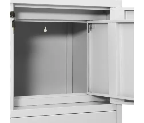 Biuro Spintelė, Šviesiai Pilkos Spalvos, 90X40X102cm Plienas