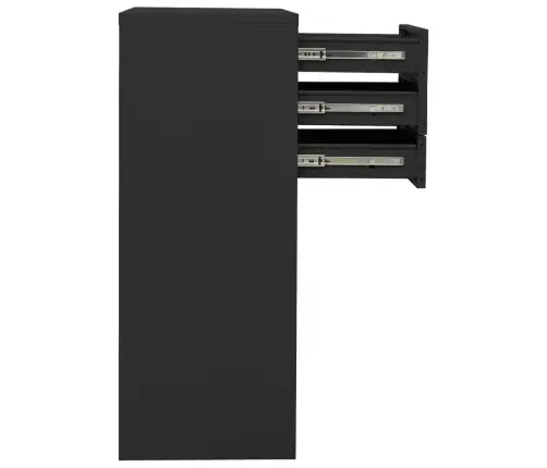 Biroja Skapis, 90X40X102 Cm, Antracītpelēks, Tērauds Vidaxl