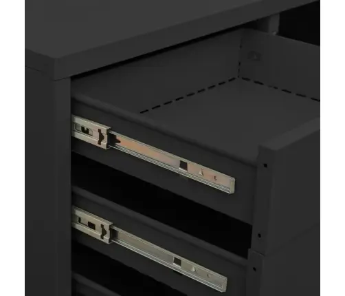 Biroja Skapis, 90X40X102 Cm, Antracītpelēks, Tērauds Vidaxl