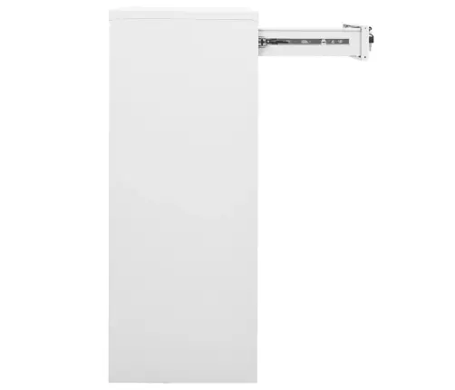 Biroja Skapis, 90X40X102 Cm, Balts, Tērauds Vidaxl