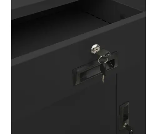 Biuro Spintelė, Antracito Spalvos, 90X40X102cm Plienas