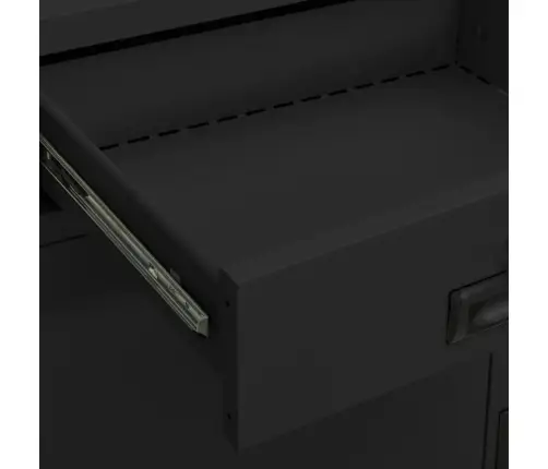 Biuro Spintelė, Antracito Spalvos, 90X40X102cm Plienas