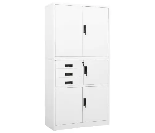 Biuro Spintelė, Baltos Spalvos, 90X40X180cm Plienas