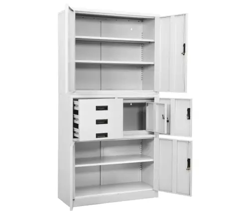 Biuro Spintelė, Baltos Spalvos, 90X40X180cm Plienas