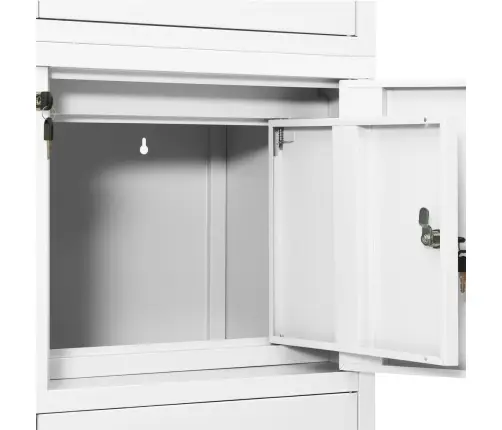 Biuro Spintelė, Baltos Spalvos, 90X40X180cm Plienas