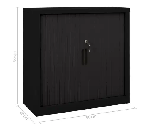 Liugustega Kapp, Must, 90X40X90 cm Teras