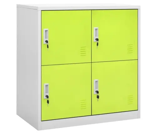 Lukustatav Hoiukapp, Helehall Ja Roheline, 90X45X92,5 cm Teras