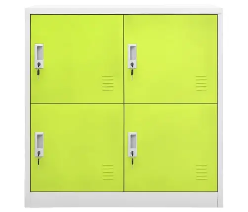 Lukustatav Hoiukapp, Helehall Ja Roheline, 90X45X92,5 cm Teras