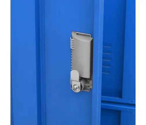 Ģērbtuves Skapis, 90X45X92,5 Cm, Tērauds, Gaiši Pelēks Un Zils Vidaxl