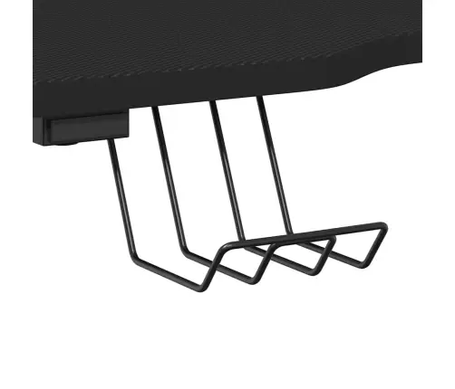 Datorspēļu Galds, Zz-Formas Kājas, Melns, 90X60X75 Cm Vidaxl