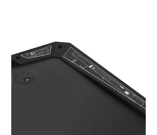 Datorspēļu Galds Ar Led, Y-Formas Kājas, Melns, 90X60X75 Cm Vidaxl