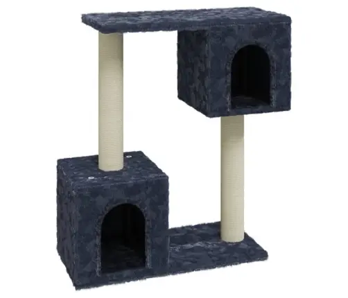 Kassimaja Sisalköitega Kraapimispuudega, Tumehall, 60 Cm