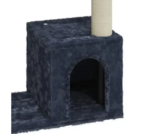 Kaķu Māja Ar Sizala Stabiem Nagu Asināšanai, 70 Cm, Pelēka Vidaxl