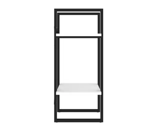 Spintelė Knygoms, 2 Aukštų, Balta, 40X30X70cm Apdirbta Mediena