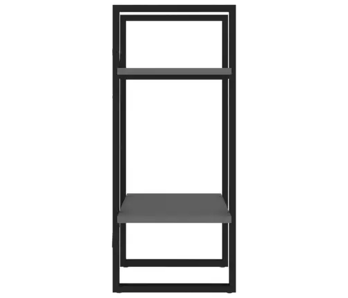 2-Līmeņu Grāmatu Plaukts, Pelēks, 40X30X70Cm, Inženierijas Koks Vidaxl