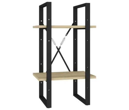 Spintelė Knygoms, 2 Aukštų, Ąžuolo, 40X30X70cm Mediena