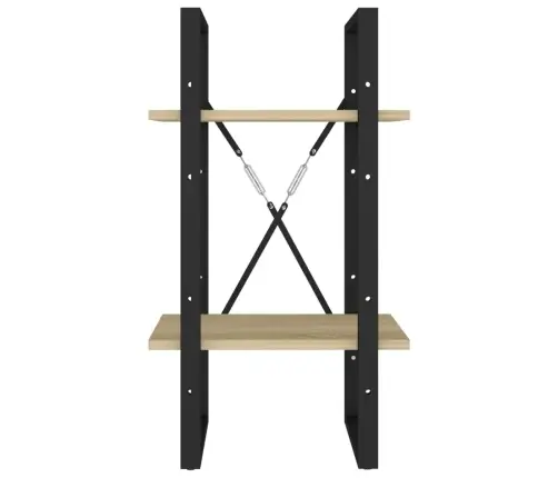 Spintelė Knygoms, 2 Aukštų, Ąžuolo, 40X30X70cm Mediena