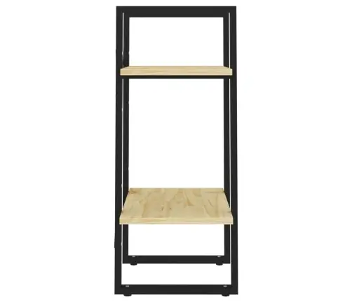 2-Līmeņu Grāmatu Plaukts, 40X30X70 Cm, Priedes Masīvkoks Vidaxl