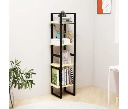 4-Līmeņu Grāmatu Plaukts, 40X30X140 Cm, Priedes Masīvkoks Vidaxl