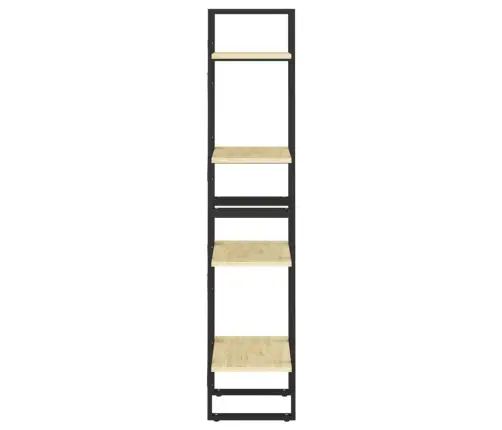 4-Līmeņu Grāmatu Plaukts, 40X30X140 Cm, Priedes Masīvkoks Vidaxl