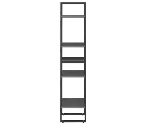 4-Korruseline Raamaturiiul, 40X30X140 cm Hall, Männipuit