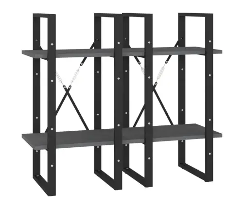 4-Korruseline Raamaturiiul, 40X30X140 cm Hall, Männipuit