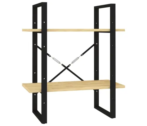 2-Korruseline Raamaturiiul, 60 X 30 X 70 cm Männipuit