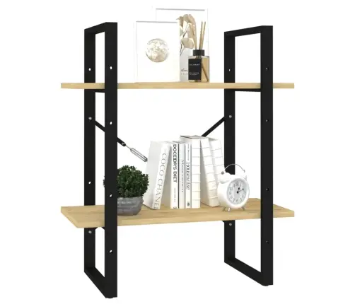 2-Korruseline Raamaturiiul, 60 X 30 X 70 cm Männipuit