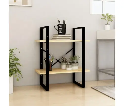 2-Korruseline Raamaturiiul, 60 X 30 X 70 cm Männipuit