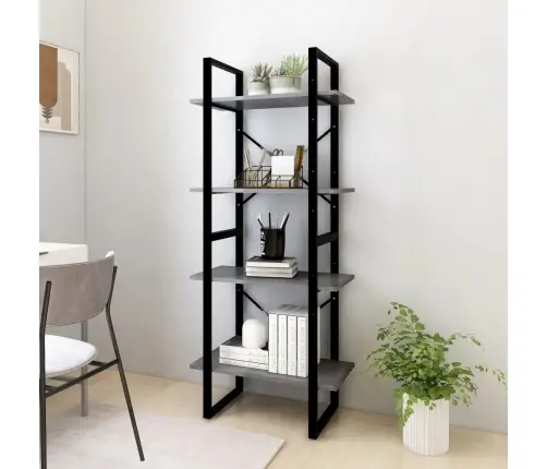 4-Korruseline Raamaturiiul, 60 X 30 X 140 cm Hall, Männipuit