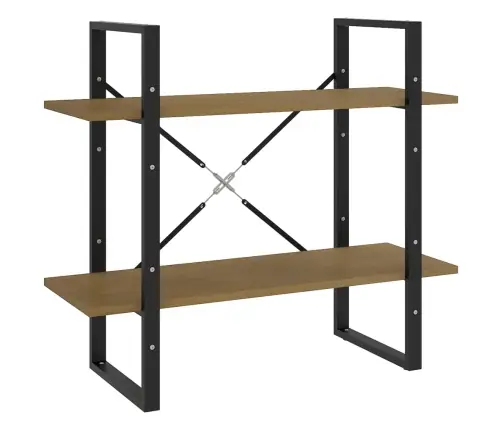 2-Līmeņu Grāmatu Plaukts, 80X30X70 Cm, Priedes Masīvkoks Vidaxl