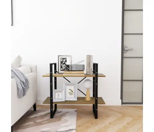 2-Līmeņu Grāmatu Plaukts, 80X30X70 Cm, Priedes Masīvkoks Vidaxl