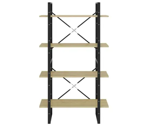 Spintelė Knygoms, 4 Aukštų, Ąžuolo, 80X30X140cm Mediena