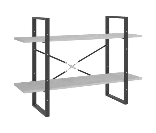 Spintelė Knygoms, 2 Aukštų, Betono, 100X30X70cm Mediena