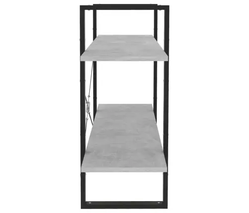 Spintelė Knygoms, 2 Aukštų, Betono, 100X30X70cm Mediena