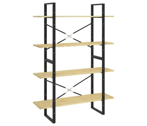 4-Līmeņu Grāmatu Plaukts, 100X30X140 Cm, Priedes Masīvkoks Vidaxl