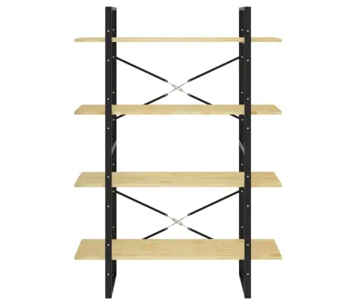 4-Līmeņu Grāmatu Plaukts, 100X30X140 Cm, Priedes Masīvkoks Vidaxl