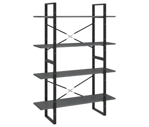 4-Līmeņu Grāmatu Plaukts, Pelēks, 100X30X140 Cm, Priedes Koks Vidaxl 4-Līmeņu Grāmatu Plaukts, Pelēks, 100X30X140 Cm, Priedes Koks Vidaxl