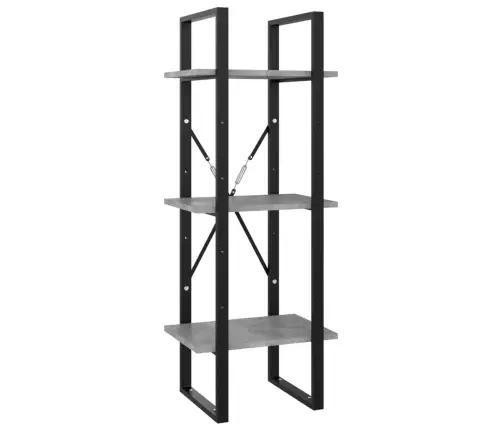 3Korruseline Raamaturiiul, Hall, 40X30X105 cm Puitlaastplaat