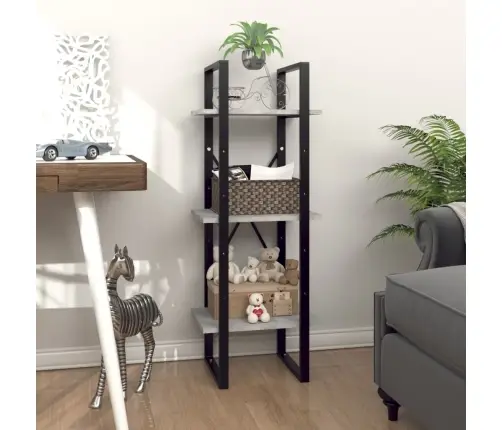 3Korruseline Raamaturiiul, Hall, 40X30X105 cm Puitlaastplaat