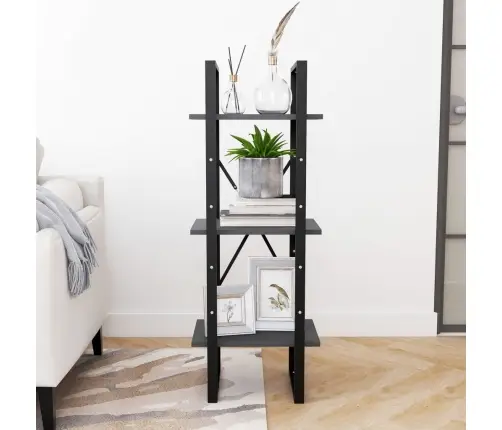 3-Korruseline Raamaturiiul, 40 X 30 X 105 cm Hall, Männipuit