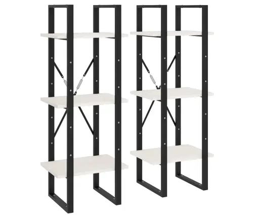 Aukšta Spintelė, Balta, 40X30X210cm Pušies Medienos Masyvas