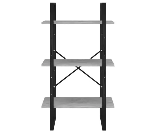 Plaukts, Betona Pelēks, 60X30X105 Cm, Inženierijas Koks Vidaxl