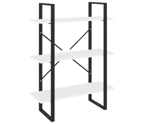 Spintelė Knygoms, Baltos Spalvos, 80X30X105cm Apdirbta Mediena