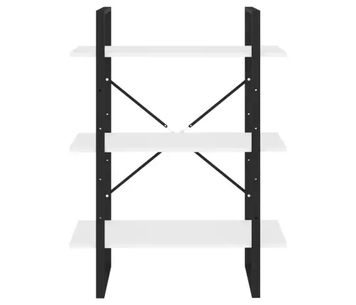 Spintelė Knygoms, Baltos Spalvos, 80X30X105cm Apdirbta Mediena