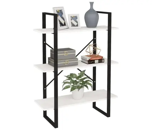 3-Līmeņu Grāmatu Plaukts, Balts, 80X30X105 Cm, Priedes Koks Vidaxl 3-Līmeņu Grāmatu Plaukts, Balts, 80X30X105 Cm, Priedes Koks Vidaxl