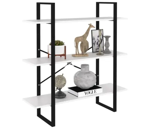 Grāmatu Plaukts, Balts, 100X30X105 Cm, Inženierijas Koks Vidaxl