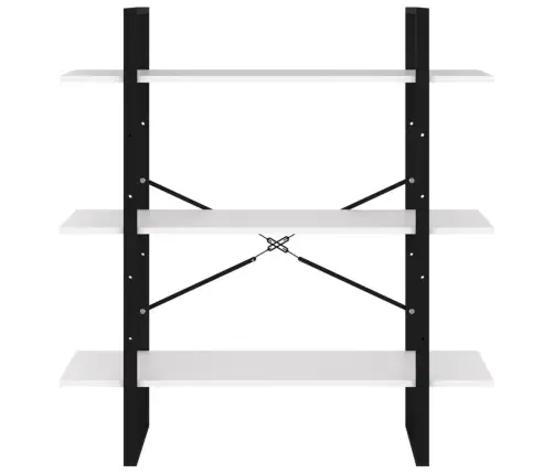 Grāmatu Plaukts, Balts, 100X30X105 Cm, Inženierijas Koks Vidaxl